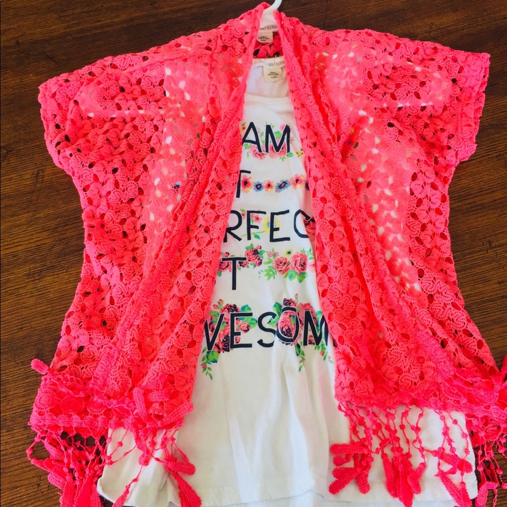 Tank top with light jacket